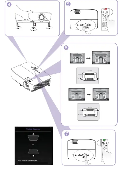 BenQ W1050 Home Cinema Digital Projector 8