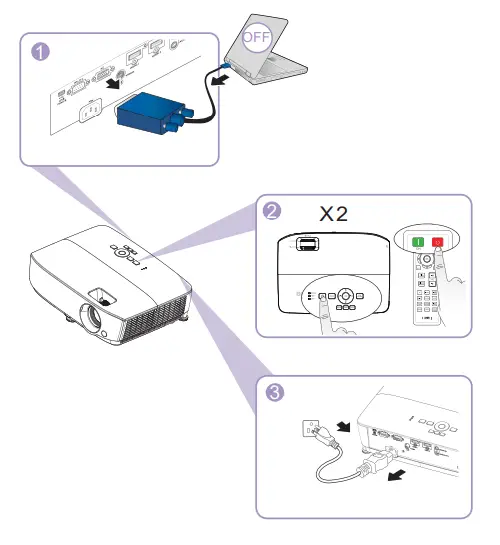 BenQ W1050 Home Cinema Digital Projector 9