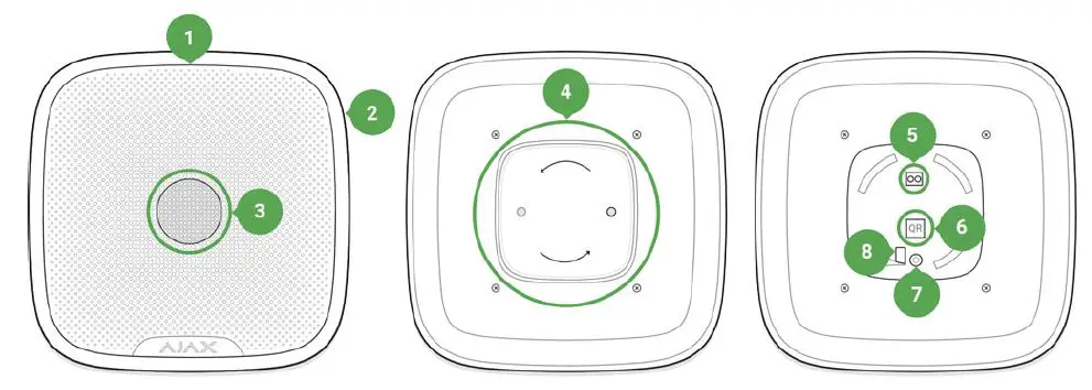 AJAX Street Siren Wireless Outdoor Siren FIG 1