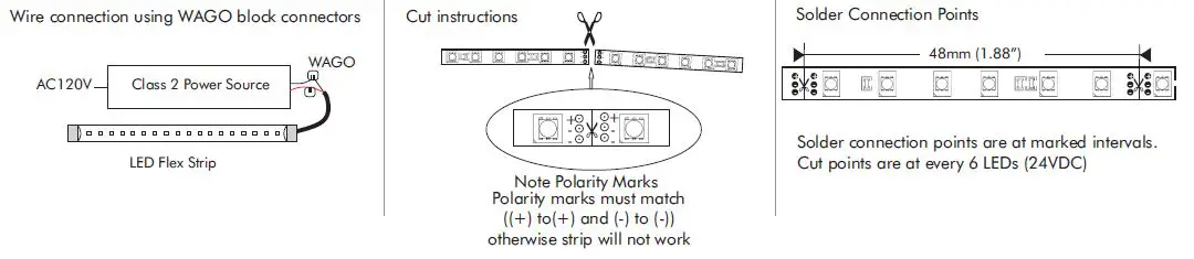 LED WORLD HH-SCOBX-528-12 No Spot COB Lighting LED Flex Strip 1