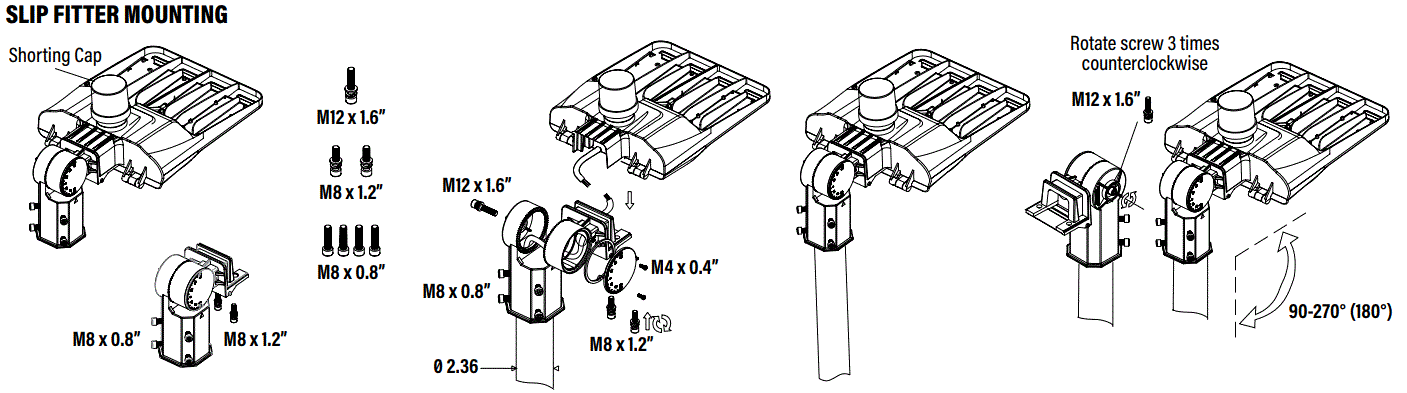 HomElectrical PQL-84032 NovaLux 188W LED Shoebox Fixture 3