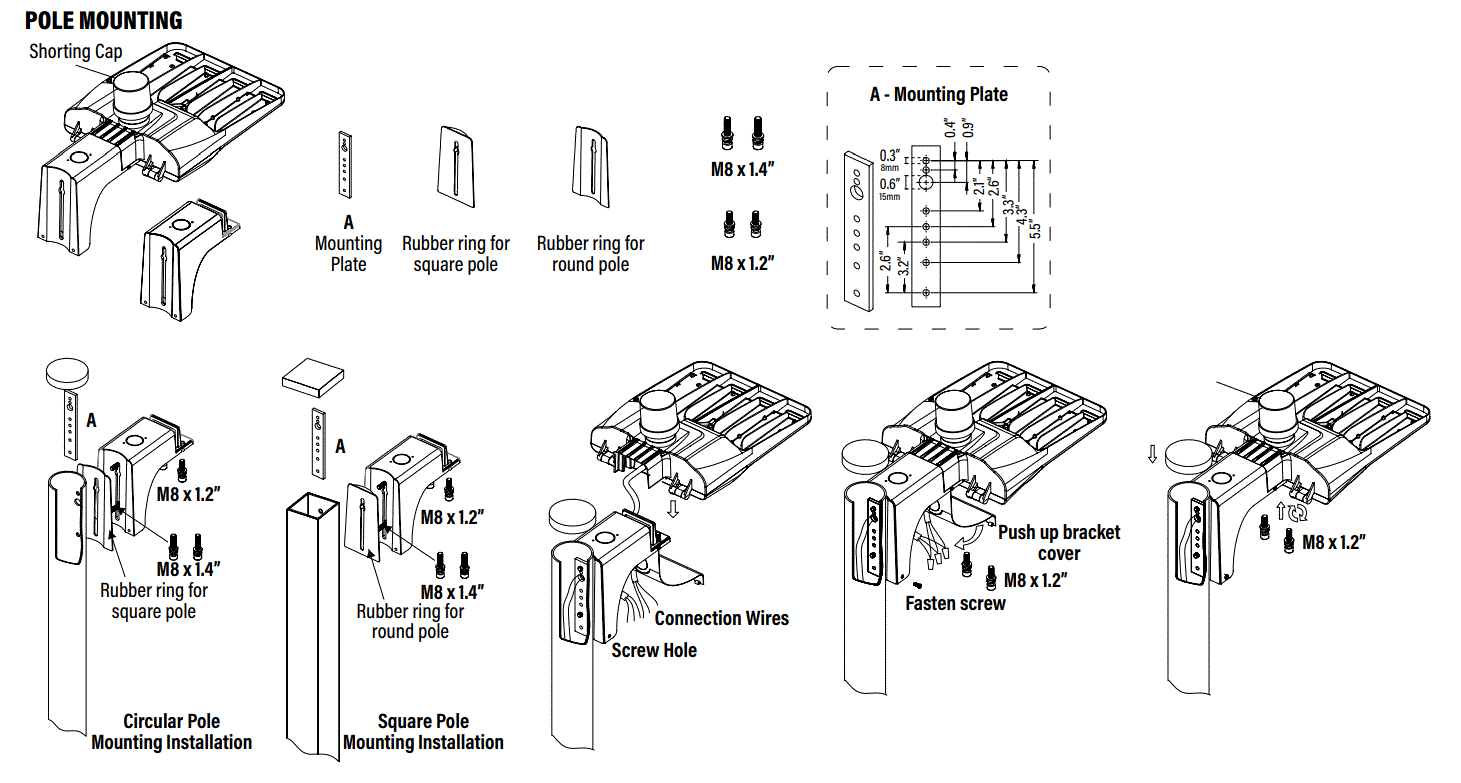 HomElectrical PQL-84032 NovaLux 188W LED Shoebox Fixture 4