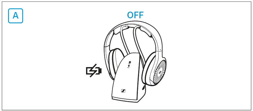 SENNHEISER RS 120-W Wireless TV Headphone System - off