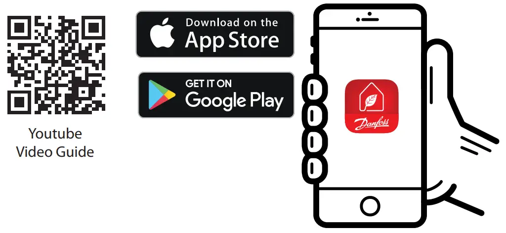 Danfoss 014G2420 Ally Radiator Thermostat - APP