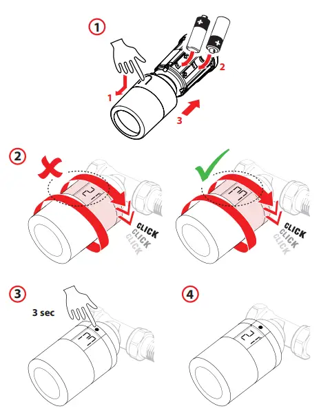 Danfoss 014G2420 Ally Radiator Thermostat - FIG 3