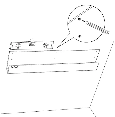 ubabub U0500 Booksee Clear Acrylic Wall Bookshelf 3