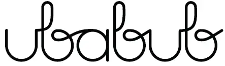 ubabub U0500 Booksee Clear Acrylic Wall Bookshelf logo