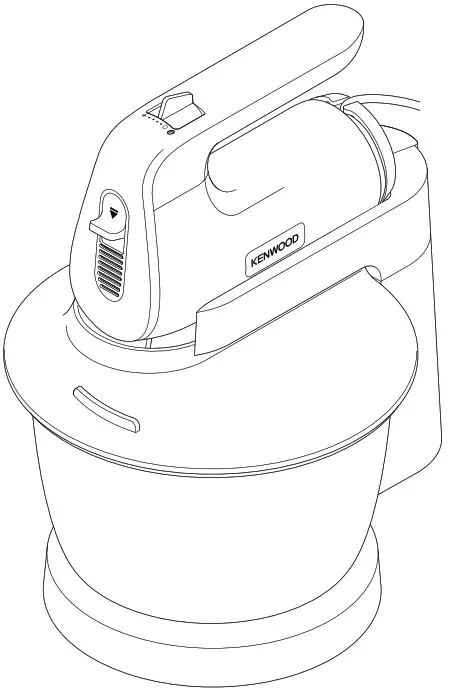 KENWOOD HMP54 Chefette Mixer - cover