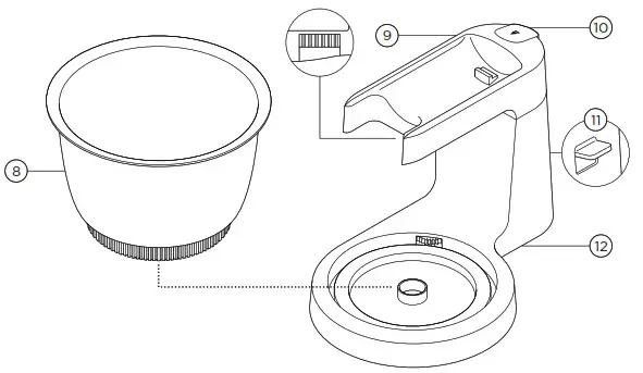 KENWOOD HMP54 Chefette Mixer - overview 2