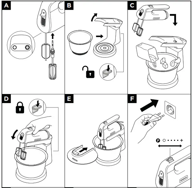 KENWOOD HMP54 Chefette Mixer - overview 3