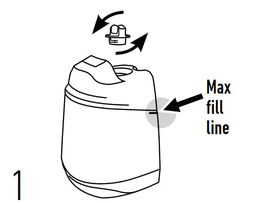 HOOVER Dual Power MAX PET Carpet Cleaner - FILL THE CLEAN WATER TANK