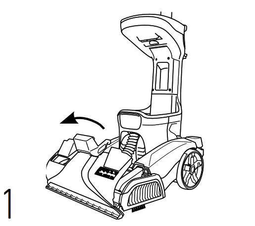 HOOVER Dual Power MAX PET Carpet Cleaner - Remove the nozzle cover