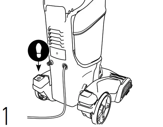 HOOVER Dual Power MAX PET Carpet Cleaner - Turn power OFF and unplug the power cord