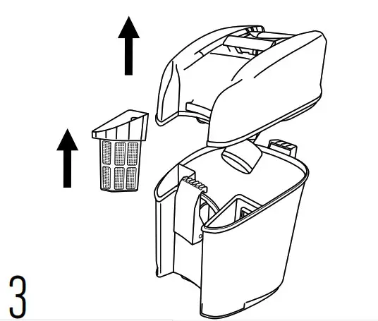 HOOVER Dual Power MAX PET Carpet Cleaner - Unlatch the lid to remove