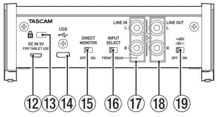 TASCAM US-1x2HR USB Audio Interface-3