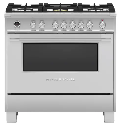 FISHER PAYKEL OR36SCG6X1 36 Inch Dual Fuel Range 5 Burner