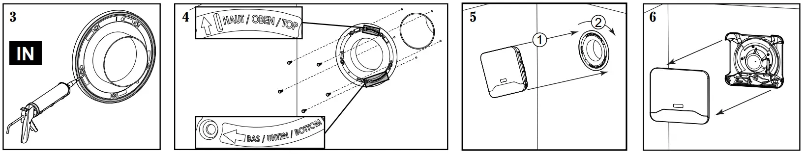 aldes EHT2 Humidity Sensitive Wall Air Inlet- fig 1