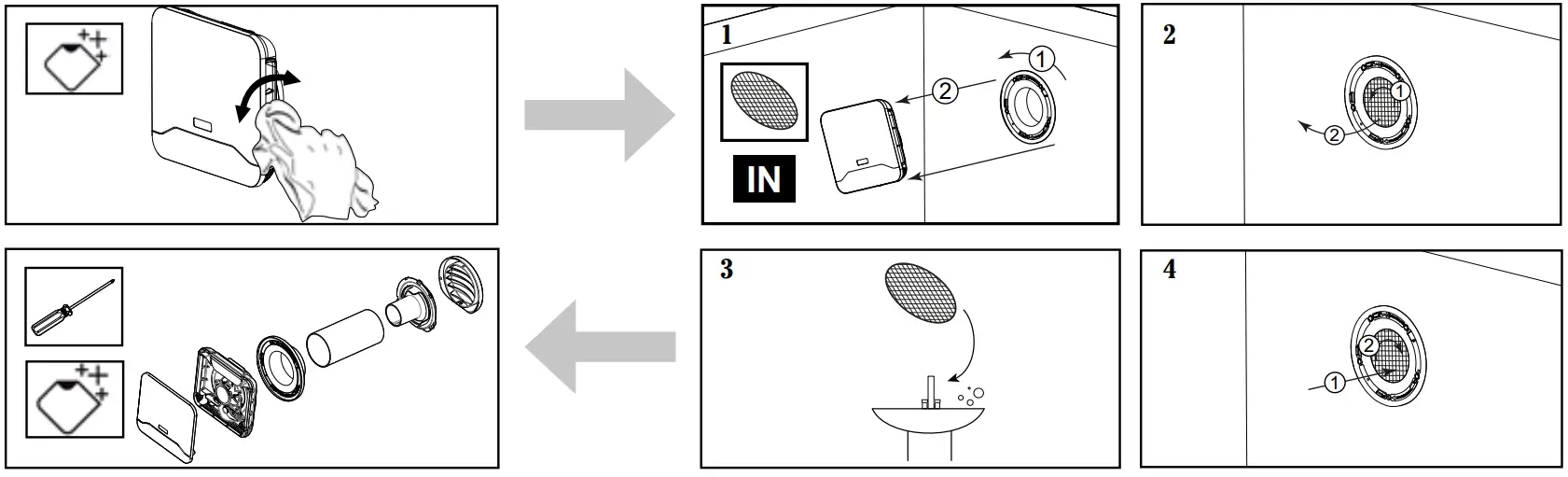 aldes EHT2 Humidity Sensitive Wall Air Inlet- fig 4