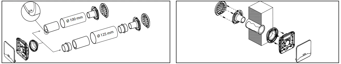 aldes EHT2 Humidity Sensitive Wall Air Inlet