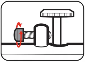 Loosen the regulator screw e