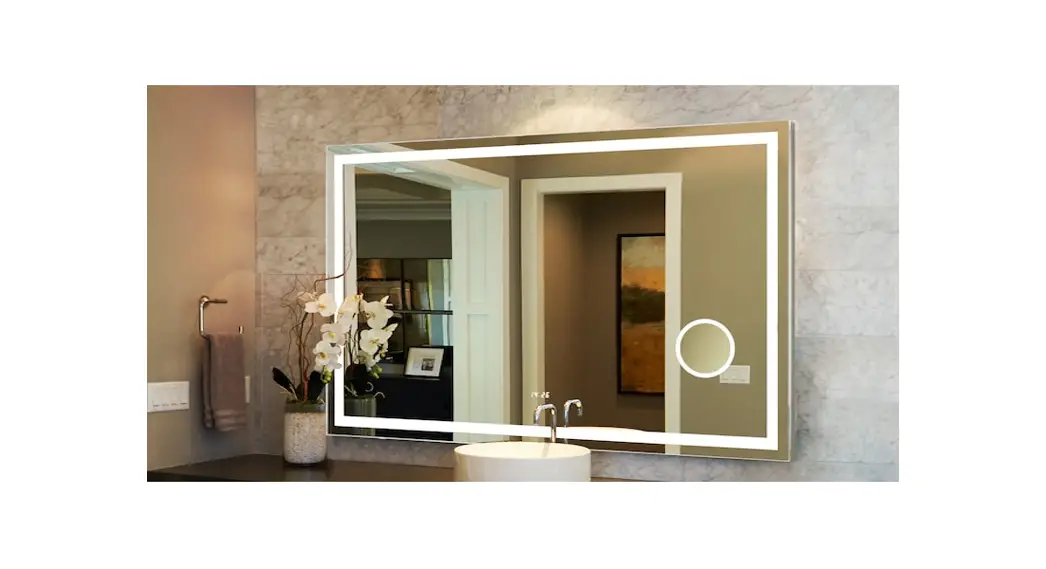 Exbrite Frameless Wallmounted Led Light Bathroom Mirror Instruction Manual