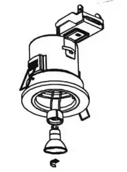 ELECTRALITE Fixed Fire Rated Downlight 6