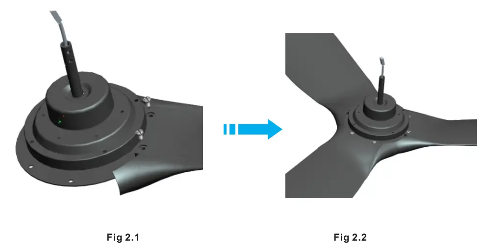 CARRO CES523KL Smart Ceiling Fan - Insrall Airfoils