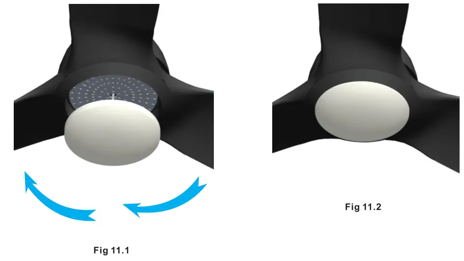 CARRO CES523KL Smart Ceiling Fan - glass lampshade