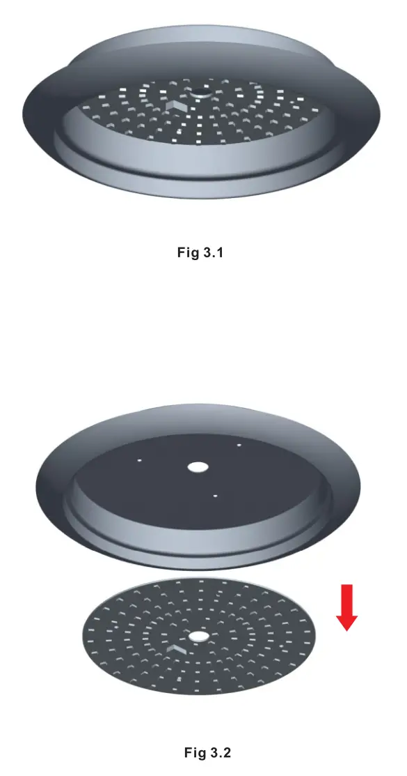 CARRO CES523KL Smart Ceiling Fan - lamp assembly