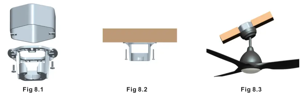 CARRO CES523KL Smart Ceiling Fan - vaulted