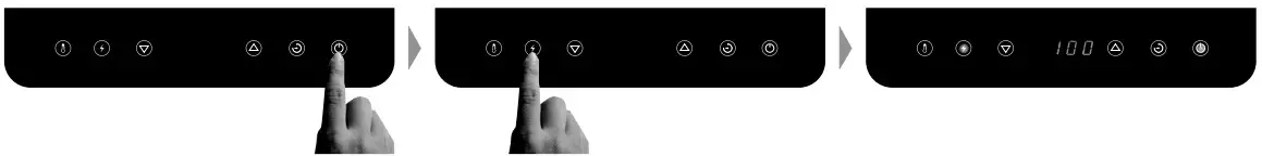 HENDI 239230 Induction Cooker Model 2000 -display will