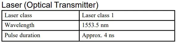 FARO Focus Premium Laser Scanner User Manual - Technical Data
