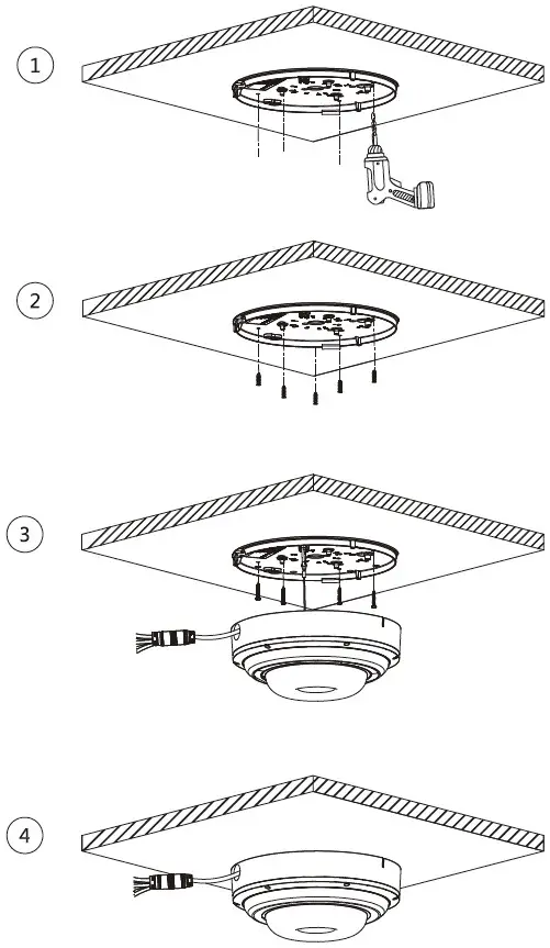 dahua DH IPC PDBW5831N B360 Panoramic Quad View Network Camera - Installing Device 5