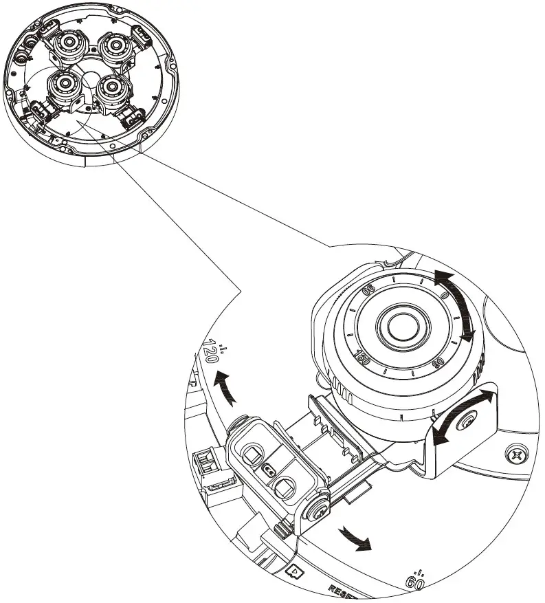 dahua DH IPC PDBW5831N B360 Panoramic Quad View Network Camera - Installing Device 7