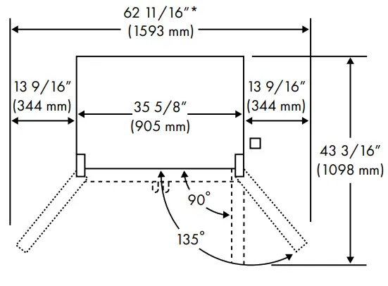 ZLINE RFMW36BS 36 Inch Black Stainless Steel Counter Depth French Door Refrigerator - fig 2