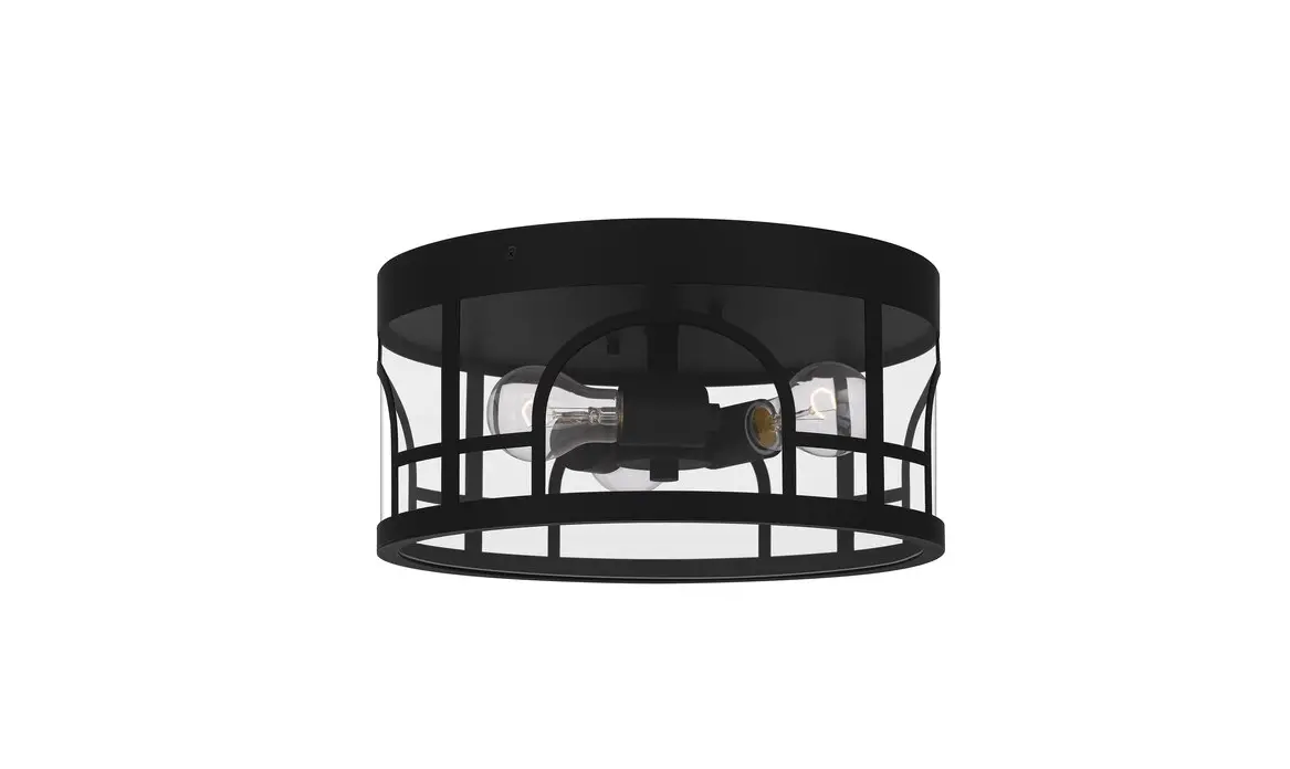 Quoizel Brm1614mbk 3-light Matte Black Outdoor Flush Mount Light Installation Guide