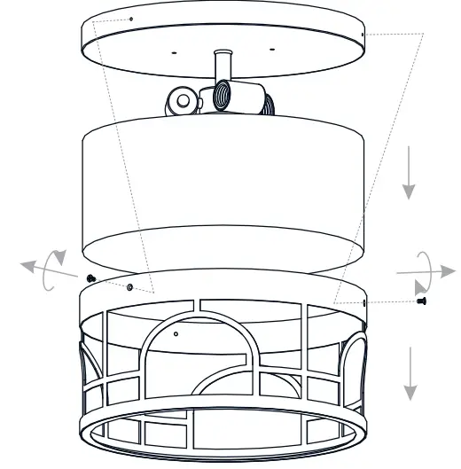 QUOIZEL-BRM1614MBK-3-Light-Matte-Black-Outdoor-Flush-Mount-Light-FIG-4