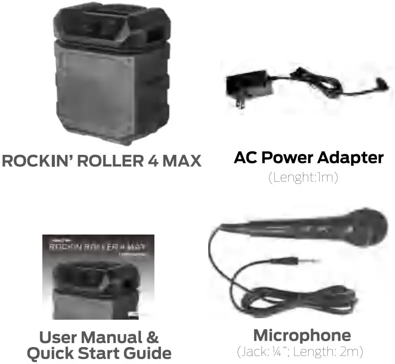 MONSTER MNRR4MX Rockin Roller 4 Max Bluetooth Speaker - Figure 1