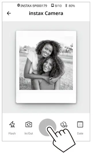 FUJIFILM 16785547 Instax Square Link Smartphone Printer - Camera Mode 2