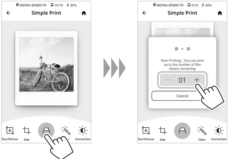 FUJIFILM 16785547 Instax Square Link Smartphone Printer - Together and Printing 15