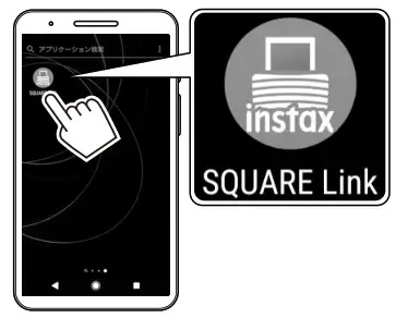 FUJIFILM 16785547 Instax Square Link Smartphone Printer - Together and Printing 2