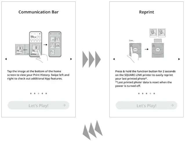 FUJIFILM 16785547 Instax Square Link Smartphone Printer - Together and Printing 7