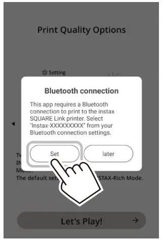 FUJIFILM 16785547 Instax Square Link Smartphone Printer - Together and Printing 9