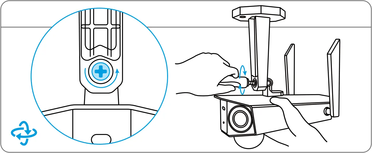 Reolink Duo 4G - Mount the Camera to Ceiling 4