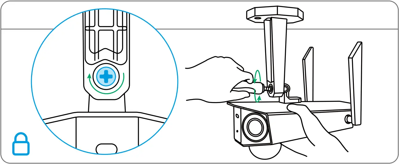 Reolink Duo 4G - Mount the Camera to Ceiling 5