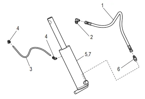 ULINE H-3935 Electric Lift Table Installation-hydraulics
