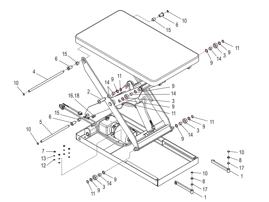 ULINE H-3935 Electric Lift Table Installation-primary