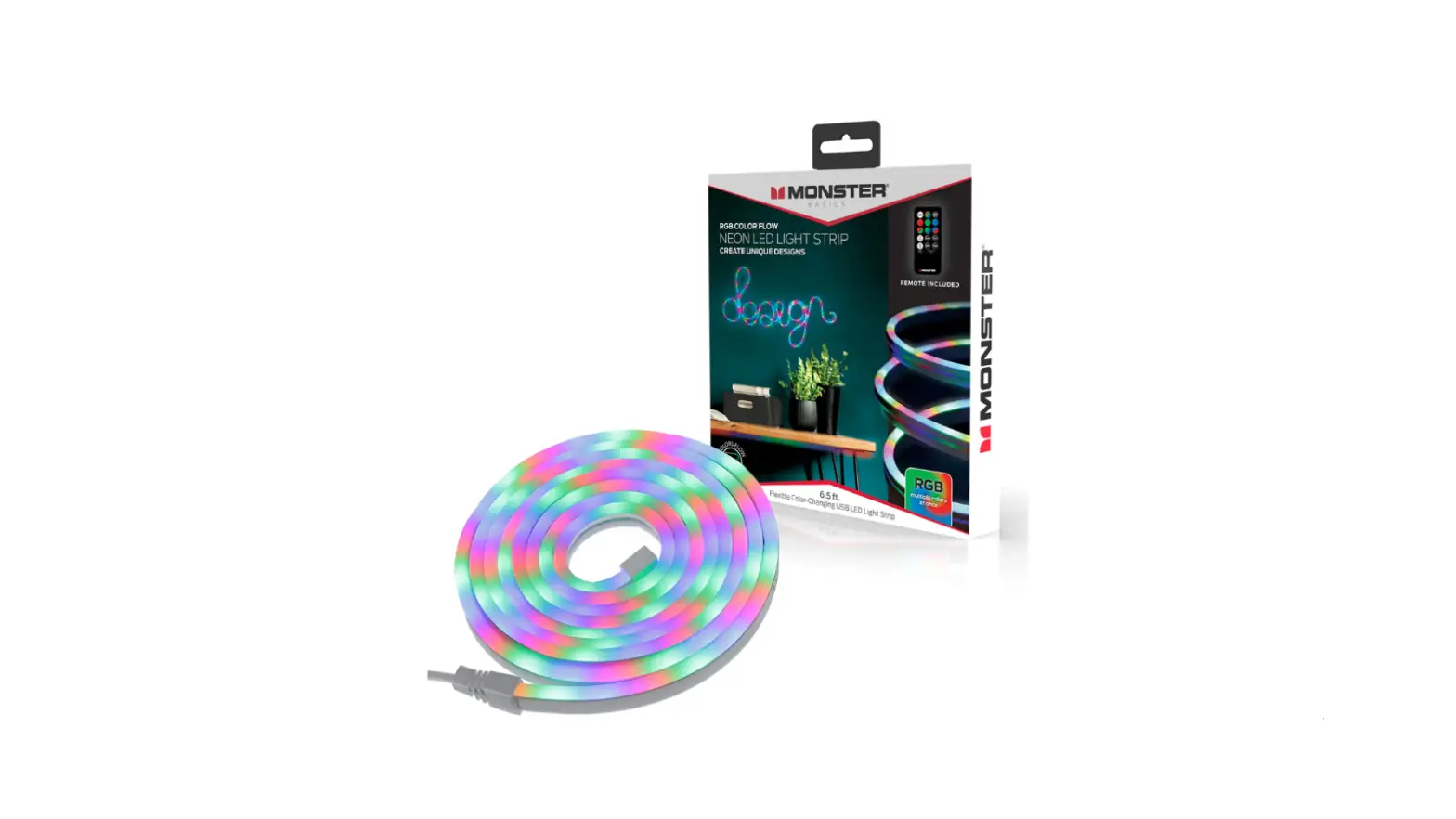 Monster Mlb7-1065-rgb Smart Rgb+ic Led Flow Light Strip User Guide