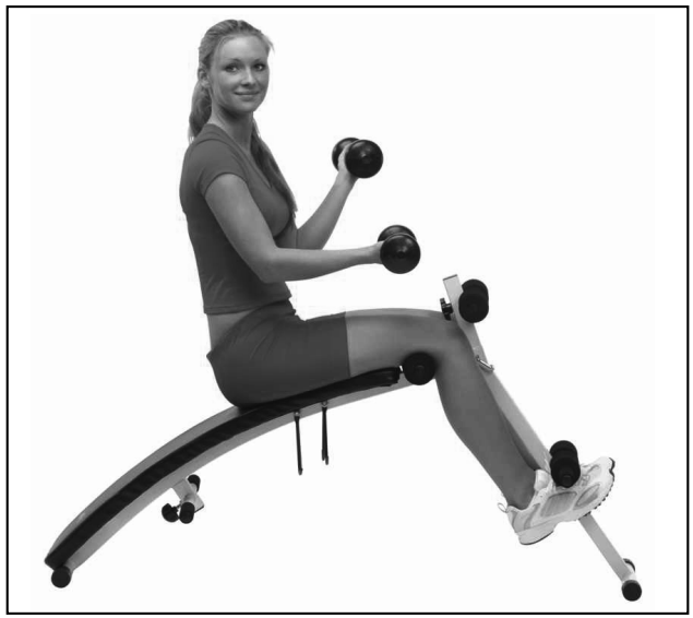 SportPlus SP SUB 001 W SIT UP BANK with 2 15 kg Dumbbels - FIGURE 15