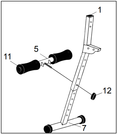 SportPlus SP SUB 001 W SIT UP BANK with 2 15 kg Dumbbels - FIGURE 3